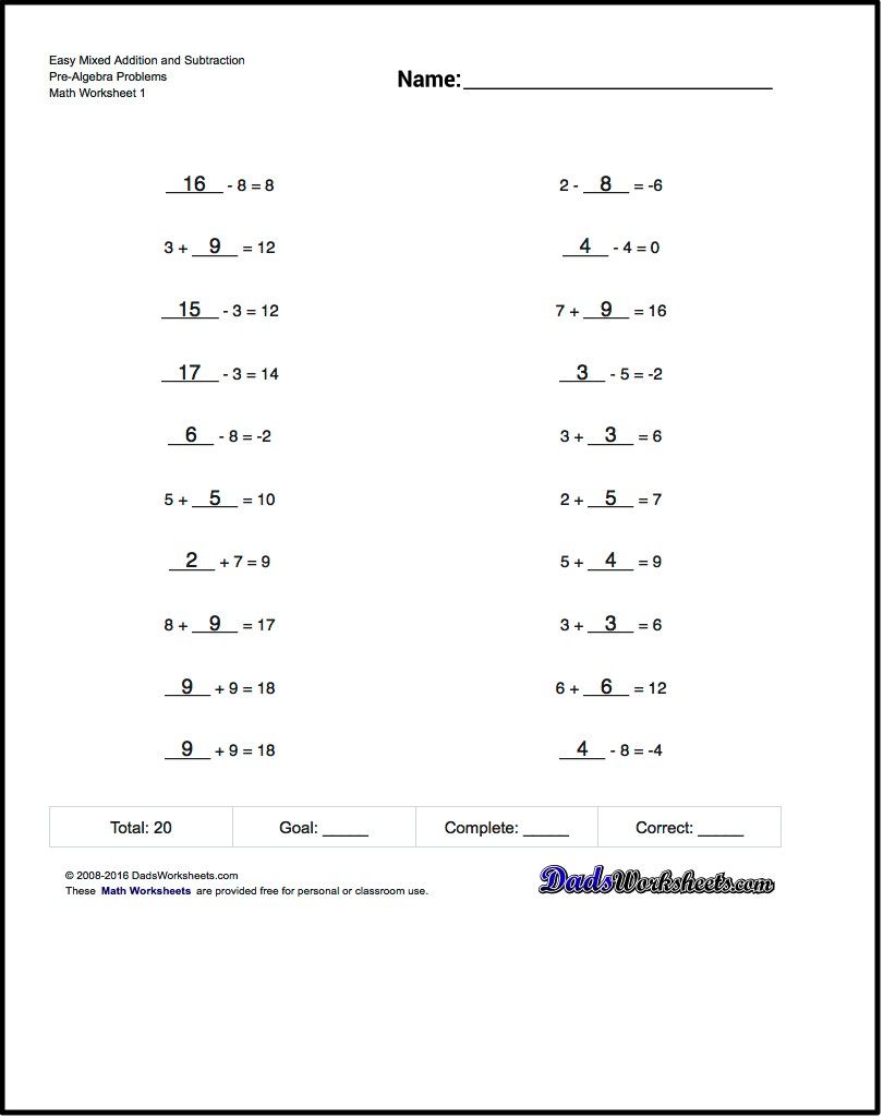Blank answer key sheet